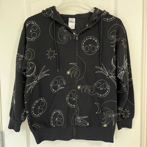 Disney Tim Burton's The Nightmare Before Christmas Zip Up Hoodie Adult L
